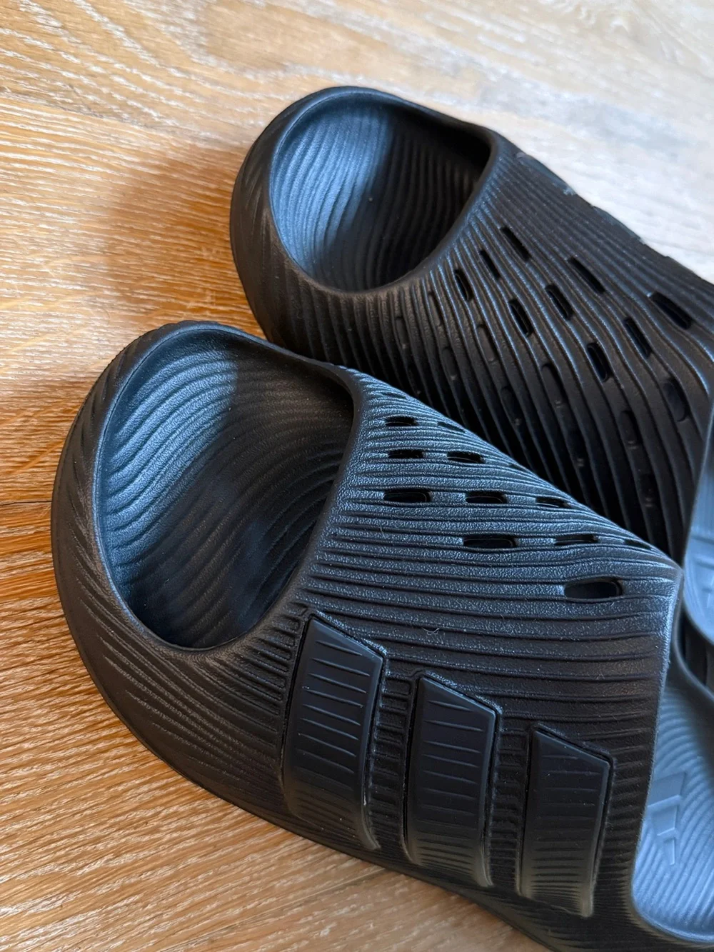 adidas Black Comfort Slide Clogs